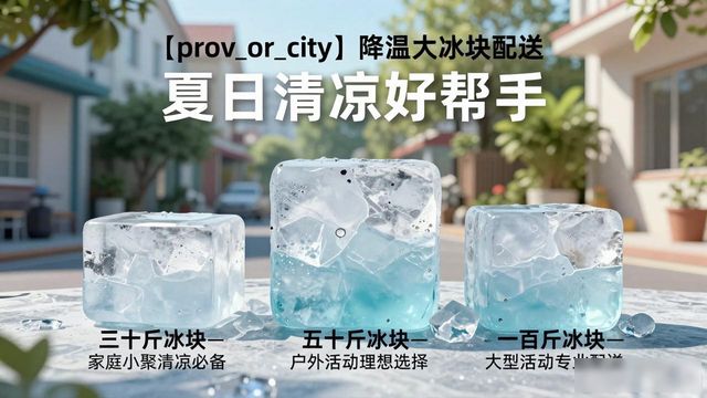 邢台降温大冰块配送_海鲜排档降温解决方案_高温天气大冰块配送